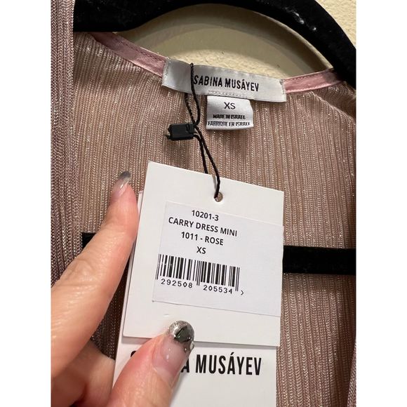 Size XS Sabina Musayev X REVOLVE Carry Mini Dress in Rose REVOLVE MSRP $250 - Picture 6 of 8